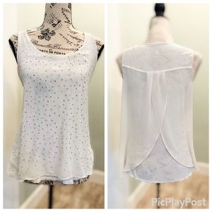 EXPRESS Princess Back Rhinestone Tank